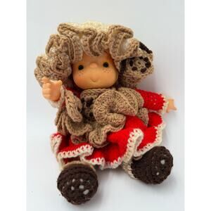 Vintage Crochet Cinnamon-Inspired Doll | Handmade 1980s | 12” | Others Liste